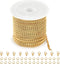 Jabogrii 16.4 Feet Gold Stainless Steel Chain for Jewelry Making Oval Curb Cuban Jewelry Making Chains with Lobster Clasps and Open Jump Rings...