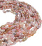 6-10mm Natural Pink Opal Tumbled Stone Chip Loose Beads for Jewelry Making, Polished Irregular Pebble Crystal Beads Supply 32"(2 Strands)...