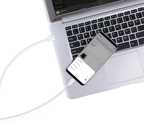 Smays USB to Micro USB Cable 3ft Charging Cord White...