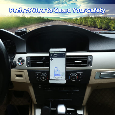 LLKUANG 360-Degree Rotary Cell Phone Holder Mobile Phone Mount for BMW 3 Series E90 E91 E92 E93 2005-2010 2011 2012(Aluminium Alloy)...