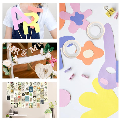 Glue Points, 1500 Pcs 12mm/0.47" 15 Rolls Sticky Tack Adhesive Clear Balloons Dots Tape Removable Double Sided Non Trace Stickers for Wedding Deco...