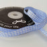 Light Blue Gingham Plaid Checked Ribbon 25 Yard Each Roll 100% Polyester (3/8", Lt.Blue)...