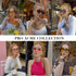 Pro Acme Vintage 70s Flat Pilot Aviator Sunglasses for Women Men, Small Frame Rectangular Glasses UV400 Protection Shades...