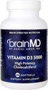 BrainMD by Dr Amen Vitamin D3 5000 - 100 Softgels - High Potency Cholecalciferol - Gluten Free - 100 Servings...