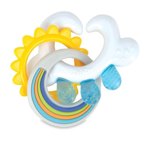 Nuby Cloud Teether with Sun and Silicone Rain Links : 3+ Months...
