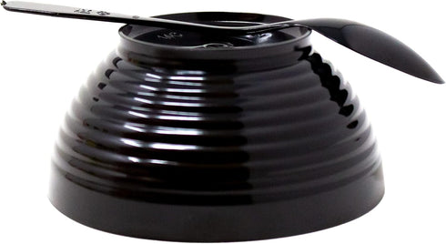 50 Pack 3 oz. Asian-Style Black Mini Plastic Bowl With Spoons For Appetizer Bowls and Disposable Dessert Bowls Professional-Grade Recyclable Dispo...