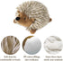 Pawaboo Plush Dog Toy, Non-Toxic Super Soft Faux-Fur Hedgehog Dog Toy Squeak Aninal Toy Stuffed Biting Training Playing Toys for Dog Puppy, Brown...