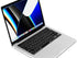 XSKN Silicone Keyboard Cover Skin for 2021 Apple MacBook Pro M1 Pro / M1 MAX Chip with Touch ID 14.2-inch Model A2442 16.2-inch Model A2485 (Hebre...