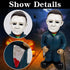 Horror Movie Garden Gnomes Statue Michael Myers Action Figure Collectibles Jason Freddy Nightmare Figurines Halloween Lawn Outdoor Decor (A.Michae...