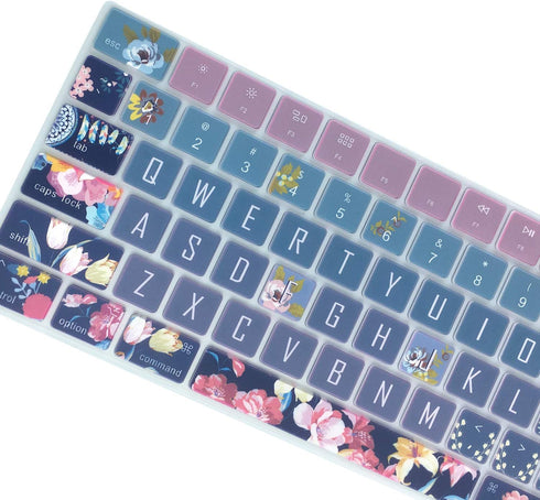 Silicone Keyboard Cover for Apple iMac Magic Keyboard with Numeric Keypad MQ052LL/A (Model: A1843, 2017 2018 Release), Cute Print Keyboard Skin, U...