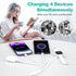 4 in 2 Apple Watch Charger, USB C Apple Watch Charger Cable for Apple Watch/iPhone, Watch Magnetic Charging Cord for iWatch Series SE/8/7/6/5/4/3/...