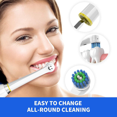 Best Replacement Toothbrush Heads for Oral-B,Compatible with Oral-B Braun Electric Toothbrush, 4 Count...