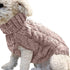 Pet Dog Turtleneck Knitting Sweater Coat Winter Warmer Thickening Pullover Knitwear Crochet Coat Clothes for Small Medium Large Dog Puppy Cat (L, ...