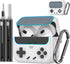 Inesore for Airpods 3rd Generation Case with Safety Lock and Cleaner Kit,Classic Handheld Game Console Design Sturdy TPU Protective Case Compatibl...