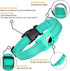 Airtag Dog Collar for Small Dogs, Reflective Dog Collars with Silicone AirTag Holder, Nylon Adjustable Dog Collars for Medium Large Dogs, Teal...