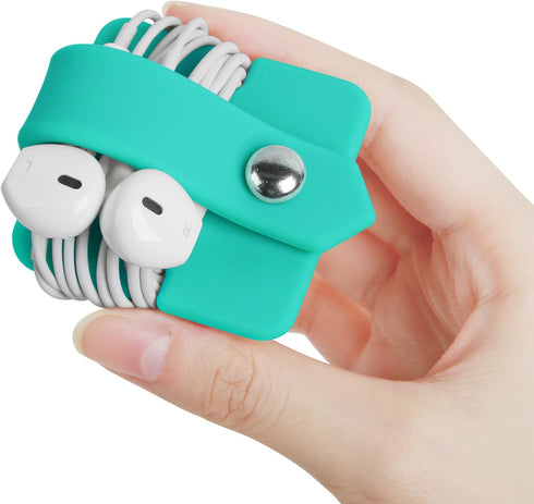 Cord Organizer Earbuds Holder Earphone Wrap Earphones Organizer Headset Headphone Earphone Wrap Winder Cord Manager Cable Winder Blue......