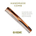 Kent 6T Fine Tooth Comb and Wide Tooth Comb Hair Combs for Women, Combs for Men Beard Comb and Mustache Comb, Barber Comb Hair Styling Grooming Co...