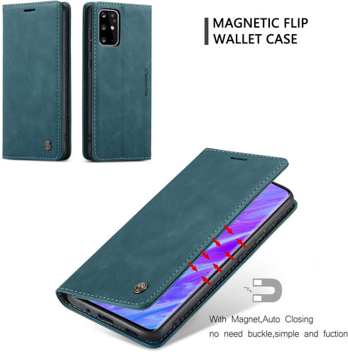 Samsung Galaxy S20+ Plus Wallet Case,Magnetic Stand Flip Protective Leather Case with ID & Credit Card Holder for Samsung Galaxy S20+ Plus (Blue)...
