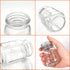 CycleMore 15 Pack 4oz Glass Mason Spice Jars, Round Spice Containers with Silver Metal Caps and Pour/Sift Shaker Lids-40pcs Labels,1pcs Silicone C...