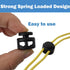J.CARP 30Pcs Black Plastic Heavy Duty Cord Locks, Double Hole Drawstring Stopper Fastener for No Tie Shoelaces, Hoodies, Pants Closures and More...