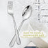 TeamFar Child Utensils, Stainless Steel Kids Silverware Children Spoons & Forks for Self Feeding at Home & Preschool, Healthy, Mirror Polished & H...