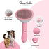 Self-Cleaning Button, Cat Brush, Dead Hair Brush, Dog Brush, Pet Grooming Tool, Suitable for Dogs Cats Short and Long Hair Shedding, Deshedding To...