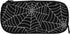 Large Capacity Black Spider Web Pencil Case with Zippers Storage Pouch Holder Pencil Box Marker Organizer Bag with Compartments for Office Supplie...