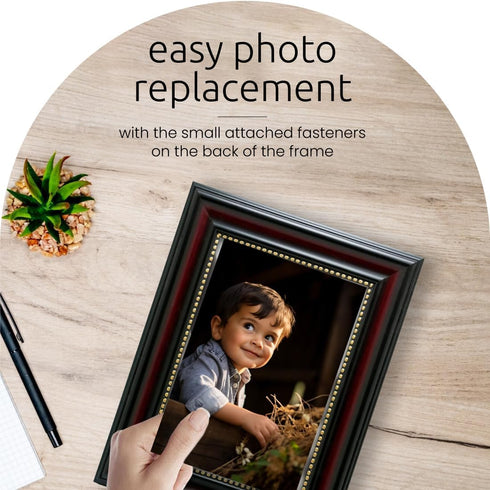 Kiera Grace Classic Traditional Lucy Picture Frame, 8" x 10", Dark Brown...