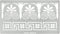 Aleks Melnyk No.334 Metal Stencil, Ancient Greek Fret and Roman Ornament, Meander, Palmette Motif, Border, Patterns, Small Stencil, 1 PC, Template...