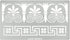 Aleks Melnyk No.334 Metal Stencil, Ancient Greek Fret and Roman Ornament, Meander, Palmette Motif, Border, Patterns, Small Stencil, 1 PC, Template...