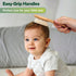 haakaa Baby Hair Brush and Comb Set for Newborns & Toddlers, Natural Hair Comb Wooden Comb Perfect Baby Shower and Registry Gift - Ideal for Cradl...