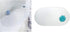 iDesign Circlz PVC Suction Non-Slip Bath Mat for Shower, Bathtub, Stall, Bathroom, 27.2" x 15.4" x .3" - Clear...