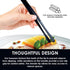 Precision Cooking Made Easy: Multipurpose Kitchen Tweezers for Culinary Perfection. Fine-Tipped Tongs for Cooking, Plating and Decorating, Seafood...