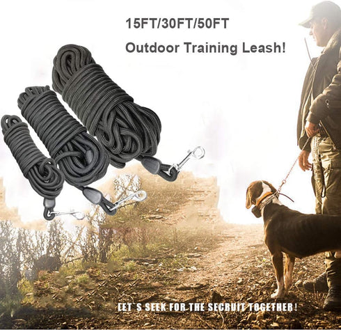MayPaw 15FT/20FT/25FT/30FT/35FT/40FT/50FT/100FT Long Rope Training Dog Leash- Heavy Duty Nylon Recall Pet Tracking Line- for Small Medium Dogs Out...