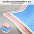 Dog Blanket for Floor Dog Dog Mat Dog Bed Mat for Floor Dog Bed Cooling Mat Warming Mat Ultra Soft Pet Bed Reversible (Cool & Warm) Dog Bed Pad wi...