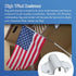 Side Mount Flag Pole Holder, Flag Bracket, Allows The Display of 1" flagpoles on to The Sides of doorways, White Powder Coated Steel, Side Mount W...