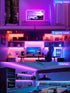 GIPOYENT TV LED Lights, 13.1ft TV LED Lights for 40-65 Inch, LED TV Behind with Bluetooth Function - RGB Color Changing Light Strip for Home Theat...