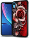 for iPhone Xs, iPhone X, Durable Protective Soft Back Case Phone Cover, HOT12404 Red Rose...