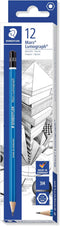 Staedtler Mars STD-100-3H Lumograph 3H Drawing Pencils/Box, 12 Count (Pack of 1)...