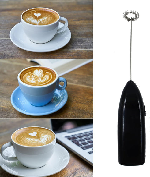 Mini Handheld Electric Coffee Stirrer Milk Frother Foam Maker Cappuccino Frother Latte Frother Coffee Frother Hand Mixer Egg Beater Egg Milk Shake...