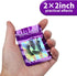 100-pack 2×2 inch mylar bags with clear window holographic resealable sealable packaging zip bag for small bussiness jewelry candy sample food pac...