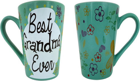 KINREX Best Grandma Ever Mug – Valentines Day Mothers Day Gifts Coffee Cup for Women, Mother, Grandmother, Parent, Gift for Christmas, Birthday, T...