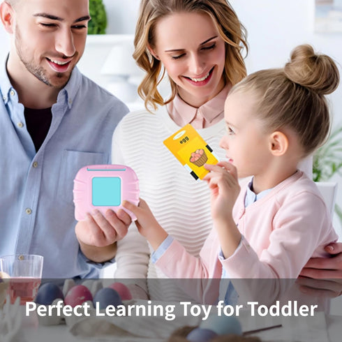 Spanish English Bilingual Talking Flash Cards for Toddlers, Montessori Learning Toys,Learning Resources Speech Therapy Toys,Kindergarten Preschool...