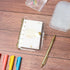 NatSumeBasics A7 Binder Wallet Clear Mini A7 Budget Binder Gold Ring Cash Envelopes Loose Leaf Folders Soft Notebook Shell Protector (A7, Gold)...