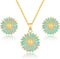 EVEVIC Daisy Flower Necklace Earrings Set for Women 18K Gold Plated Hypoallergenic Jewelry Sets...