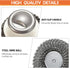 2Pcs Stainless Steel Scrubber with Handle, Steel Wool Scrubber Tool for Cleaning Dishes, Scrubbing Scouring Brush Pad for Kitchen Pots, Pans, Sink...