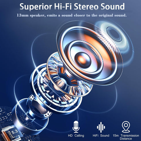 Invisible Wireless Bluetooth Headphones Fast Charging Wireless Stereo Sound Comfortable Noise Canceling Shallow in-Ear Sleep Headphones Standby 80...