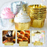Silver Foil Metallic Paper Baking Cups Muffin Cups Cupcake Liners 50-Count Cake Baking Cups for Birthday, Wedding, Party (Silver)...