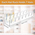 Hat Racks Acrylic 2Pcs Hat Stand for Baseball Caps Display & Organizer, No Install Hat Holder for 14 Baseball Caps, Acrylic Cap Organizer for Bedr...