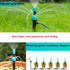 URANT Micro Spray Spray Sprinkler Sprinkler for 1/4 Inch Drip Irrigation Pipe,15 Adjustable 360-degree Water Dropper for Balcony,Garden Watering S...